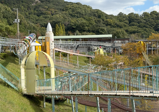 道の駅ふれあいパークみの大型アスレチック