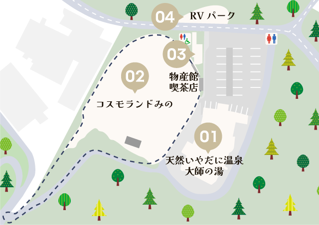 香川県三豊市/道の駅ふれあいパークみの/施設マップ