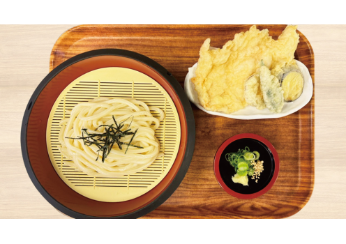 とり天ざるうどん