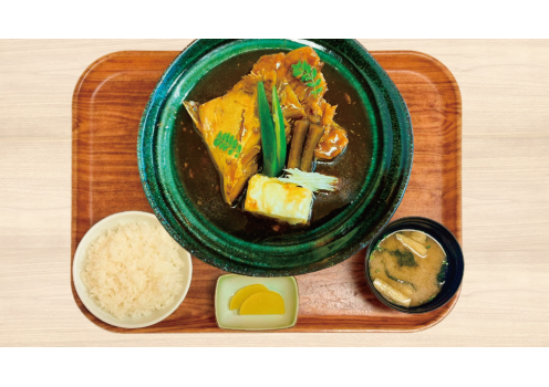 魚のあら煮定食